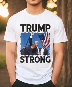 Official Trump Strong Fist Hand Us Vote Trump 2024 Survives Rally Shooting Pa Shirt
