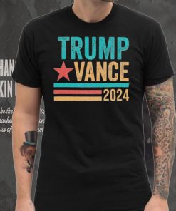 Official Trump Vance 2024 Retro Stripe Trump Jd Vance T Shirt