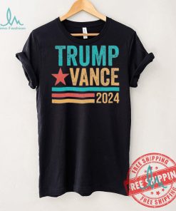 Official Trump Vance 2024 Retro Stripe Trump Jd Vance T Shirt