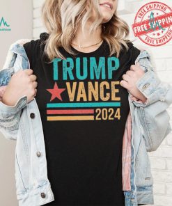 Official Trump Vance 2024 Retro Stripe Trump Jd Vance T Shirt