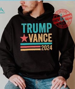 Official Trump Vance 2024 Retro Stripe Trump Jd Vance T Shirt