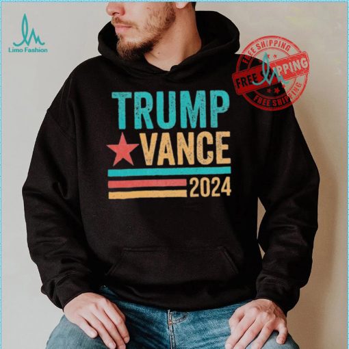 Official Trump Vance 2024 Retro Stripe Trump Jd Vance T Shirt