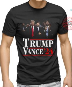 Official Trump Vance 2024 Vote Trump Retro Vintage USA Flag Style T Shirt