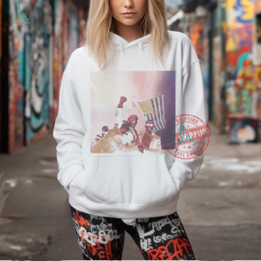 Official Trump fight for American 2024 image was shot during the election splash color T shirt