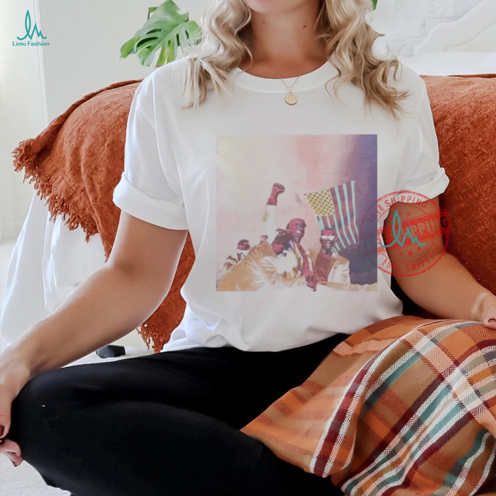 Official Trump fight for American 2024 image was shot during the election splash color T shirt Official Trump fight for American 2024 image was shot during the election splash color T shirt