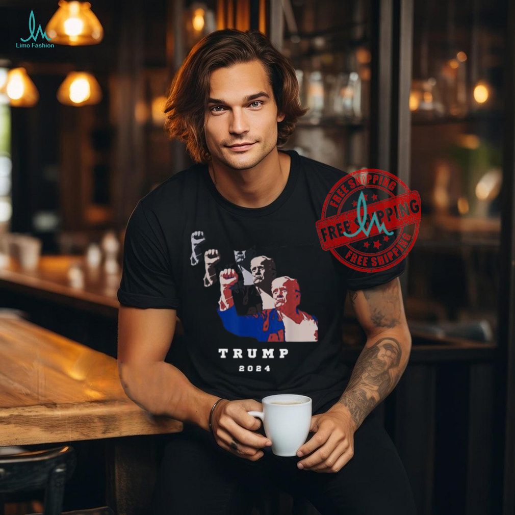 Official Trump for president 2024 fight T shirt Official Trump for president 2024 fight T shirt
