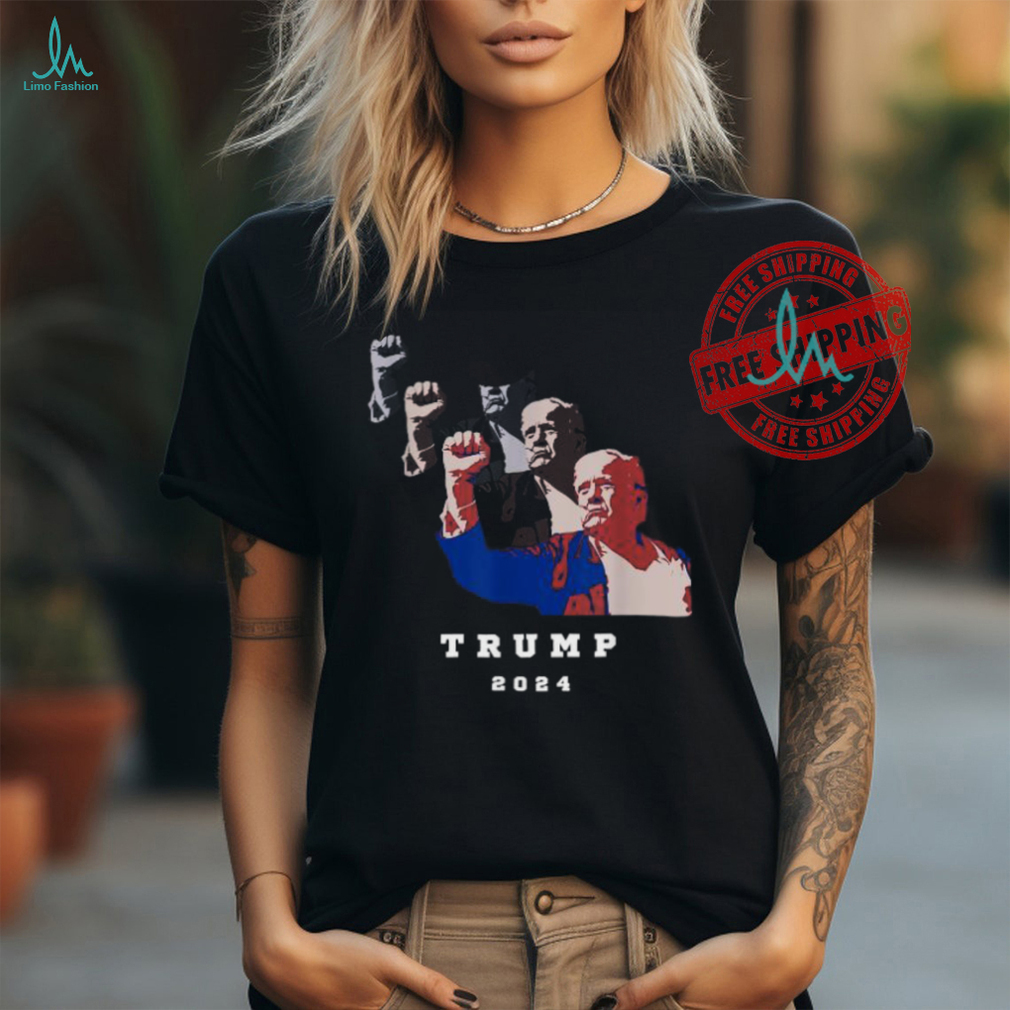 Official Trump for president 2024 fight T shirt Official Trump for president 2024 fight T shirt