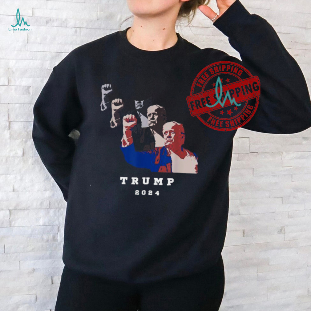 Official Trump for president 2024 fight T shirt Official Trump for president 2024 fight T shirt