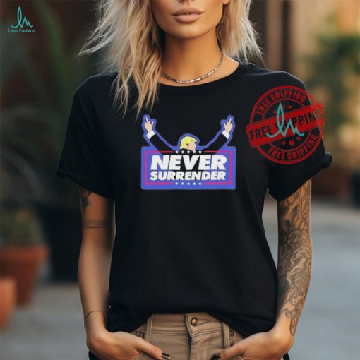 Official Trump never surrender bloody ear sticker 2024 T shirt