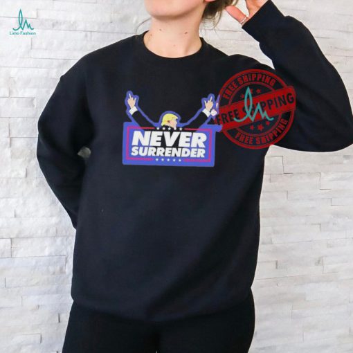 Official Trump never surrender bloody ear sticker 2024 T shirt