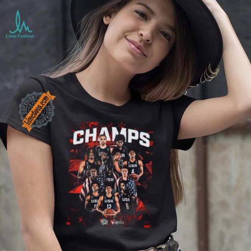 Official USA U17 Basketball FIBA World Cup Champions Shirt