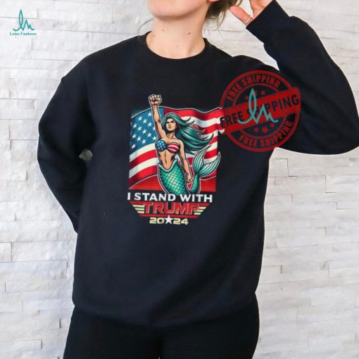 Official Us flag I stand with Trump 2024 T shirt