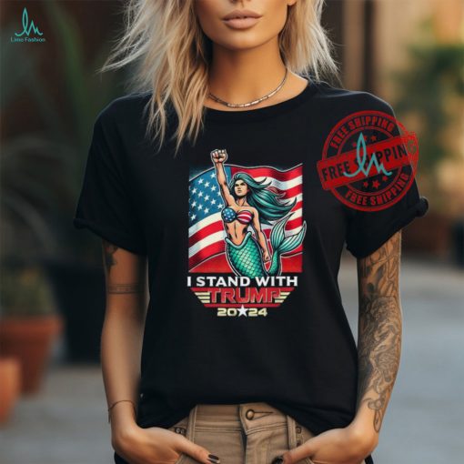 Official Us flag I stand with Trump 2024 T shirt