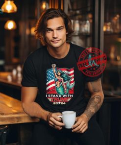 Official Us flag I stand with Trump 2024 T shirt