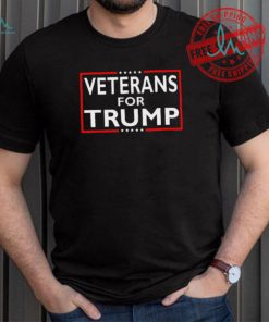 Official Veterans For Trump President Election 2024 T Shirt