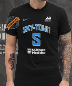 Official WNBA Chicago Sky Angel Reese Sky Town Consecutive Double Doubles Shirt