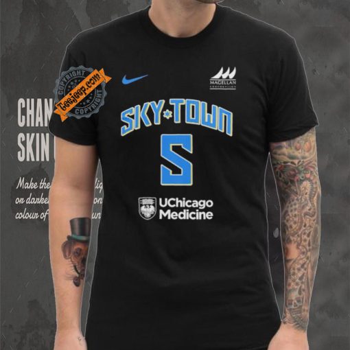 Official WNBA Chicago Sky Angel Reese Sky Town Consecutive Double Doubles Shirt