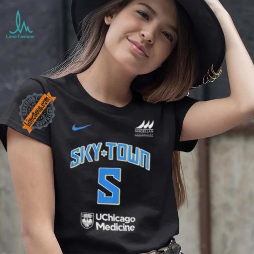Official WNBA Chicago Sky Angel Reese Sky Town Consecutive Double Doubles Shirt