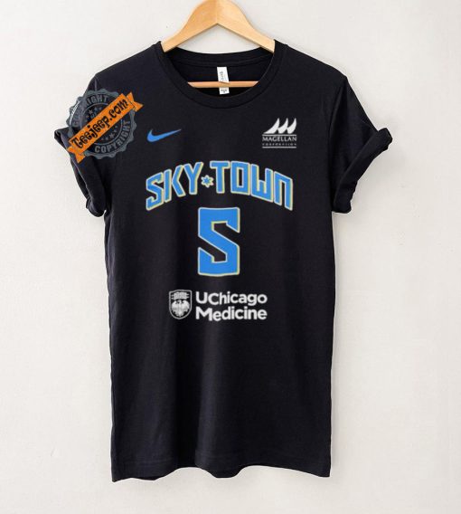 Official WNBA Chicago Sky Angel Reese Sky Town Consecutive Double Doubles Shirt