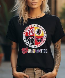 Official Washington Sports Teams Logo Nationals, Redskins, Capitals And Wizards Shirt
