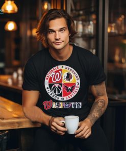 Official Washington Sports Teams Logo Nationals, Redskins, Capitals And Wizards Shirt