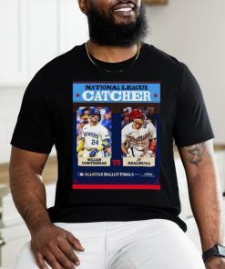 Official William Contreras vs Jt Realmuto National League Catcher All Star Ballot Finals 2024 Shirt