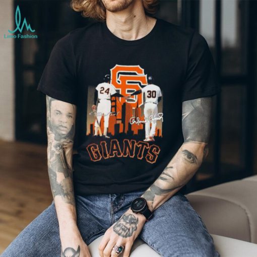 Official Willie Mays And Orlando Cepeda San Francisco Giants Signatures Shirt