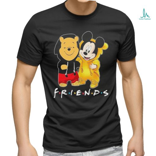 Official Winnie The Pooh Best Friends And Mickey Mouse Disney Fan T Shirt