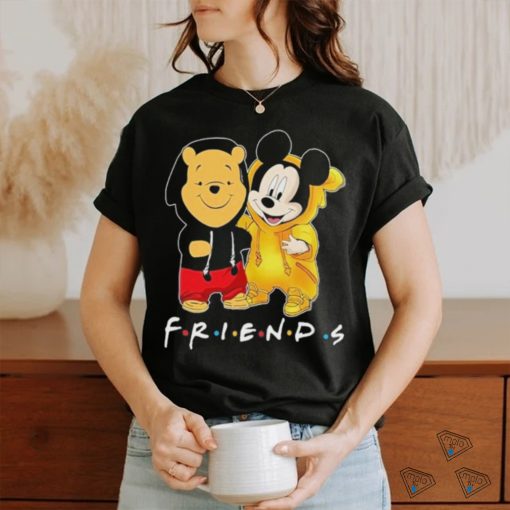 Official Winnie The Pooh Best Friends And Mickey Mouse Disney Fan T Shirt