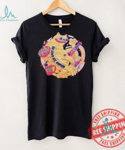 Oh lawd he comin the cat stays fat shirt