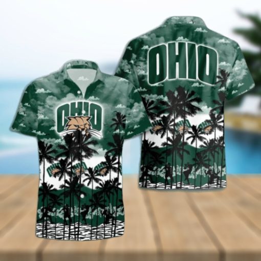 Ohio Bobcats Palms Tree Hawaiian Shirt