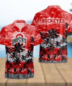 Ohio State Buckeyes Palms Tree Hawaiian Shirt