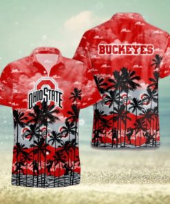 Ohio State Buckeyes Palms Tree Hawaiian Shirt