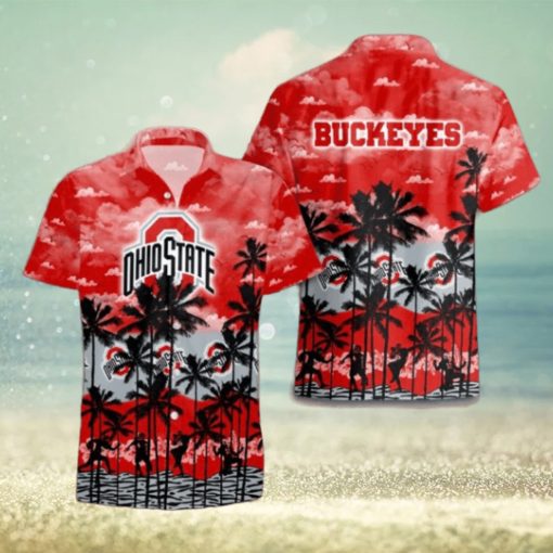 Ohio State Buckeyes Palms Tree Hawaiian Shirt