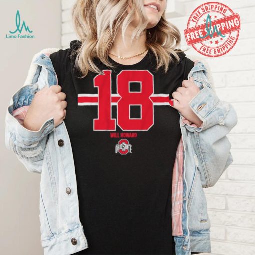 Ohio state football will howard 18 shirt