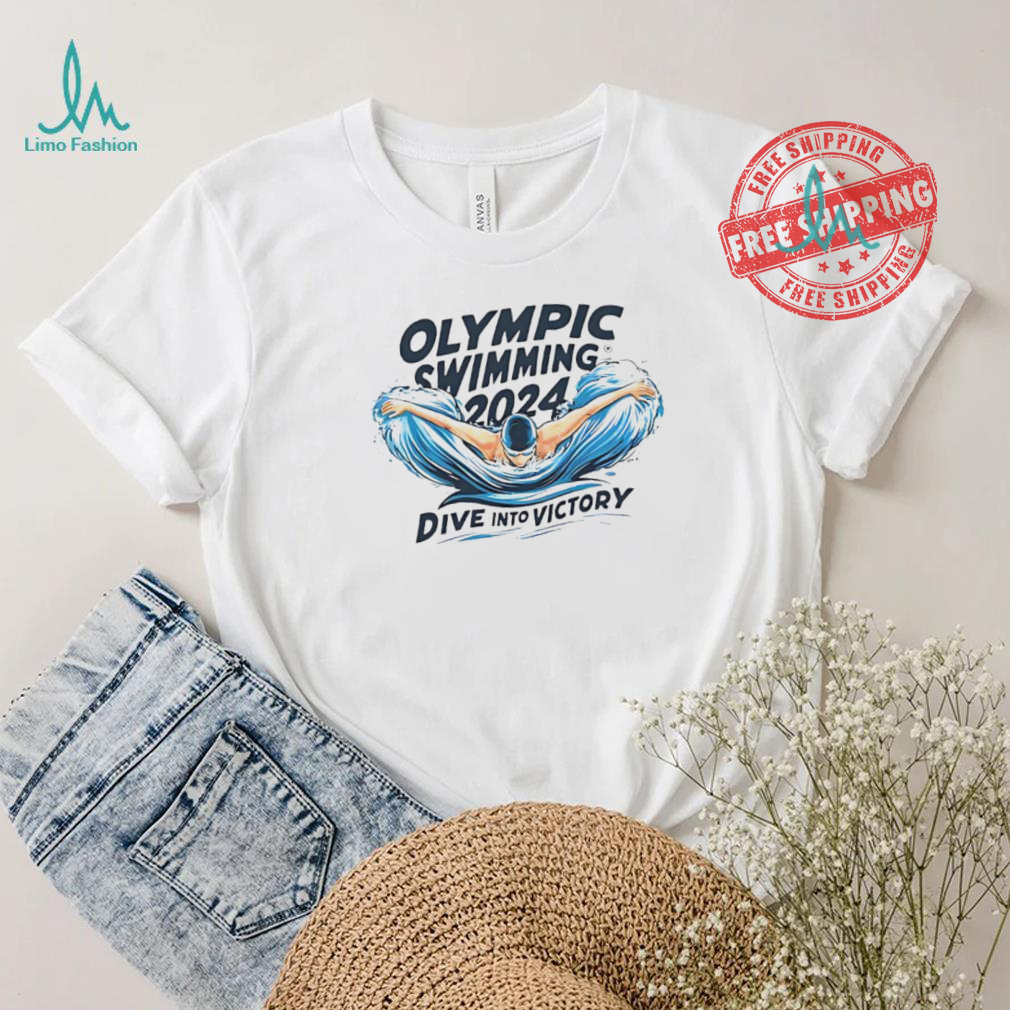 Olympic swimming 2024 dive into victory shirt Olympic swimming 2024 dive into victory shirt