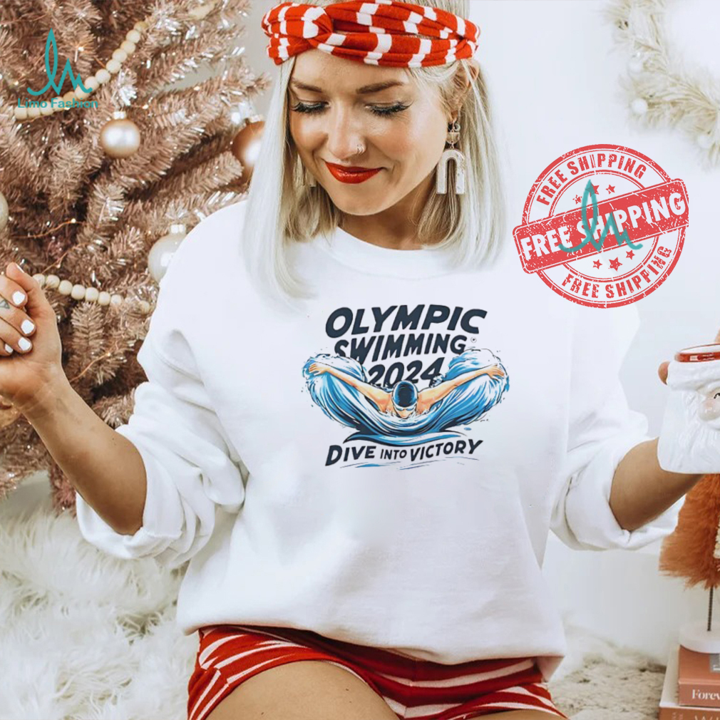 Olympic swimming 2024 dive into victory shirt Olympic swimming 2024 dive into victory shirt