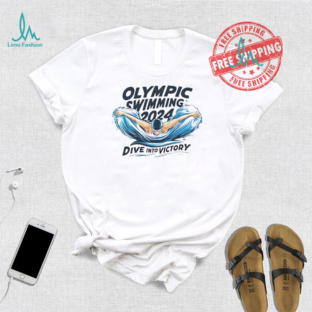 Olympic swimming 2024 dive into victory shirt Olympic swimming 2024 dive into victory shirt