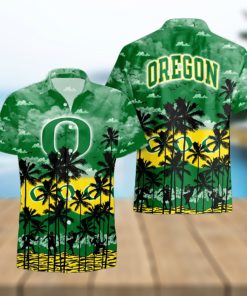 Oregon Ducks Palms Tree Hawaiian Shirt