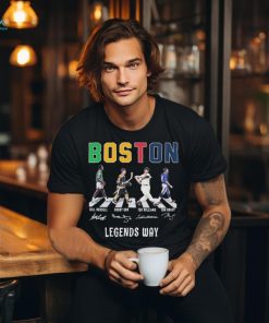 Original Boston Sports Teams Legends Players Abbey Road Signatures Shirt