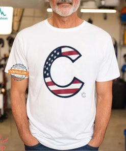 Original Chicago Cubs C logo x Flag of the United States shirt