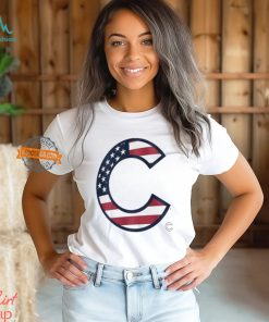 Original Chicago Cubs C logo x Flag of the United States shirt