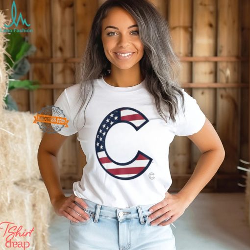 Original Chicago Cubs C logo x Flag of the United States shirt