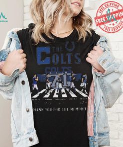 Original Indianapolis colts 71 years 1953 2024 signature thank you for the memories shirt