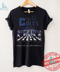 Original Indianapolis colts 71 years 1953 2024 signature thank you for the memories shirt