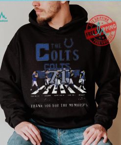 Original Indianapolis colts 71 years 1953 2024 signature thank you for the memories shirt