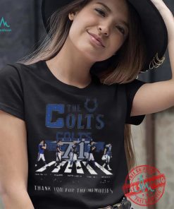 Original Indianapolis colts 71 years 1953 2024 signature thank you for the memories shirt