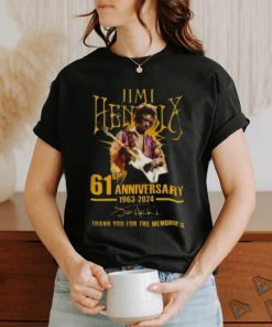 Original Jimi Hendrix 61st Anniversary 1963 2024 T Shirt