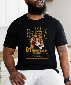 Original Jimi Hendrix 61st Anniversary 1963 2024 T Shirt