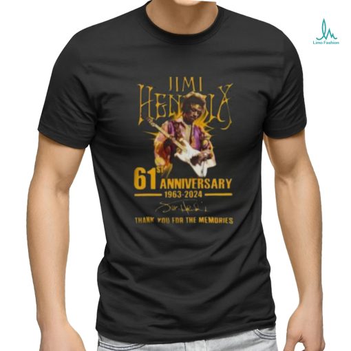 Original Jimi Hendrix 61st Anniversary 1963 2024 T Shirt